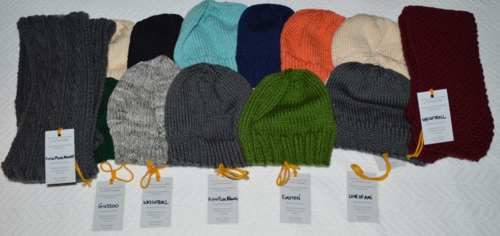 12 Hats & 4 Scarves Donated to Loudoun County - GirlnovemberCrafts | girlnovember.com